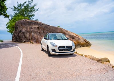 Suzuki Swift GL rental on Praslin - Pisces Car Hire